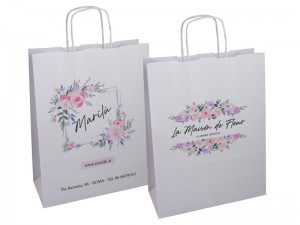 BUSTE IN CARTA KRAFT BIANCA STAMPA A PIU' COLORI